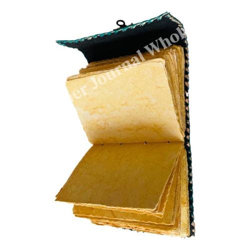 Leather Journal Stone Embossed Blue Genuine Deckle Paper Book of Shadows Blank Antique Notebooks Writing planner Grimoire Diary