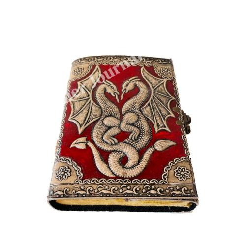 Double Dragon Book of Shadows Hardcover Wholesaler Notebooks DND Antique Vintage Spell Sketchbook Gift for Women Artsist Planner