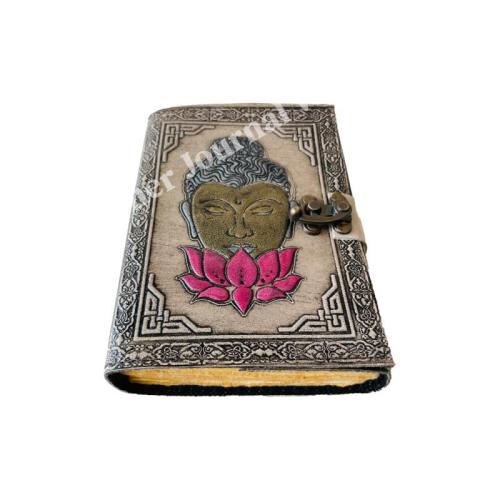 Buddha Book of Shadows Journal for Writing Men & Women School Office Supplies Antique Emboossed Travel Planner Notebook Diary