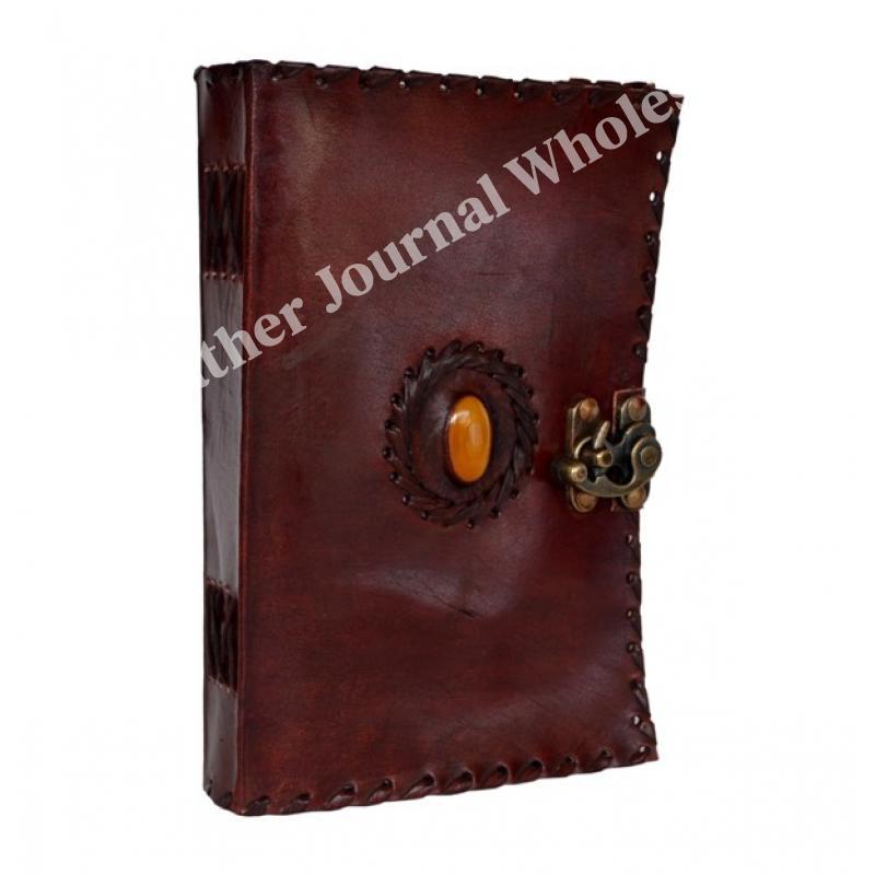 Leather Journal Medieval Stone Diary Collectible Templar 120 Pages Soft 