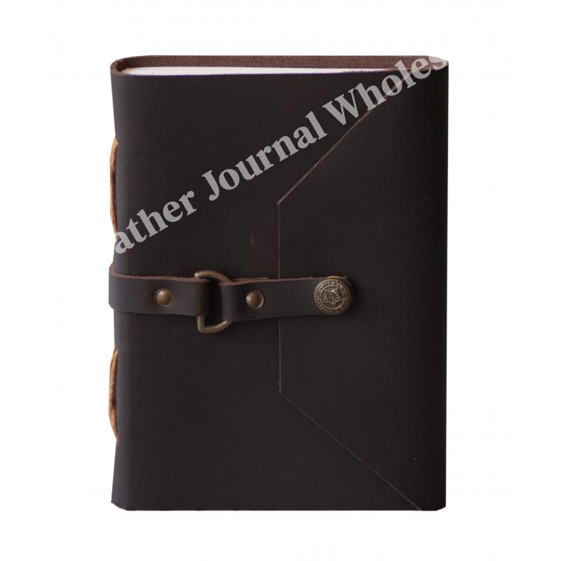 Vintage Handmade Black Soft Leather Antique Design Bound Notebook ...